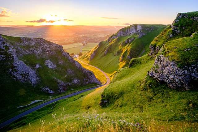 Winnats Pass in the Peak District